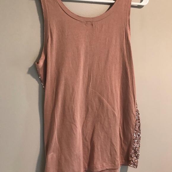 ✨SOLD✨J Crew Rose Gold Sequin Tank Top - Picture 7 of 8